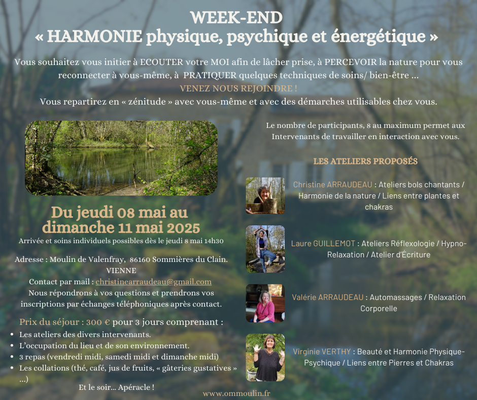 Flyer de présentation du stage du 08 Mai 2025