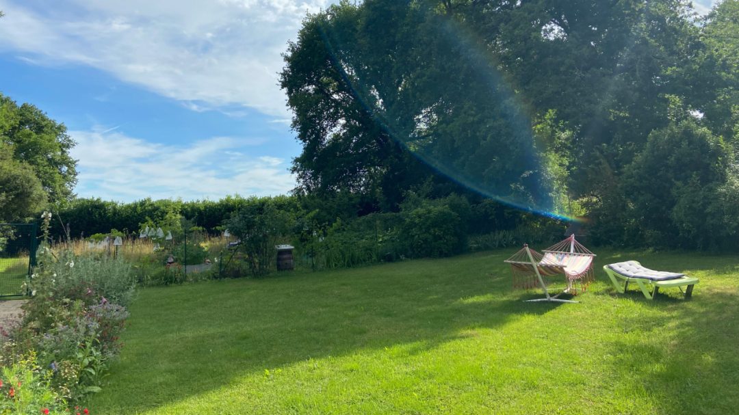 Vue du jardin arrière du Moulin
